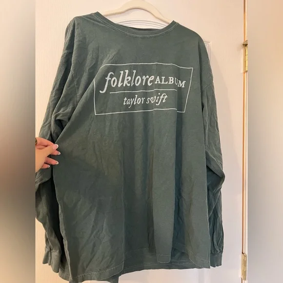 Taylor Swift Folklore Cotton Longsleeve Shirt - Picture 1 of 3